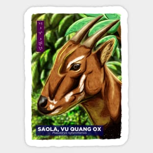 Saola - White Sticker